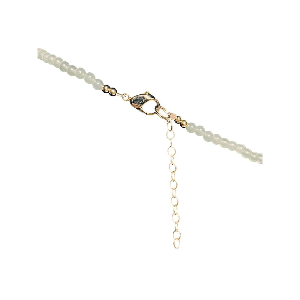 Lee Sands Aventurine MOP And Crackle Abalone Shell Heart Necklace (6274) - Picture 5 of 6